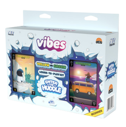 Vibes TCG - Pudgy Penguins Enter the Huddle Yellow & Green Starter Deck