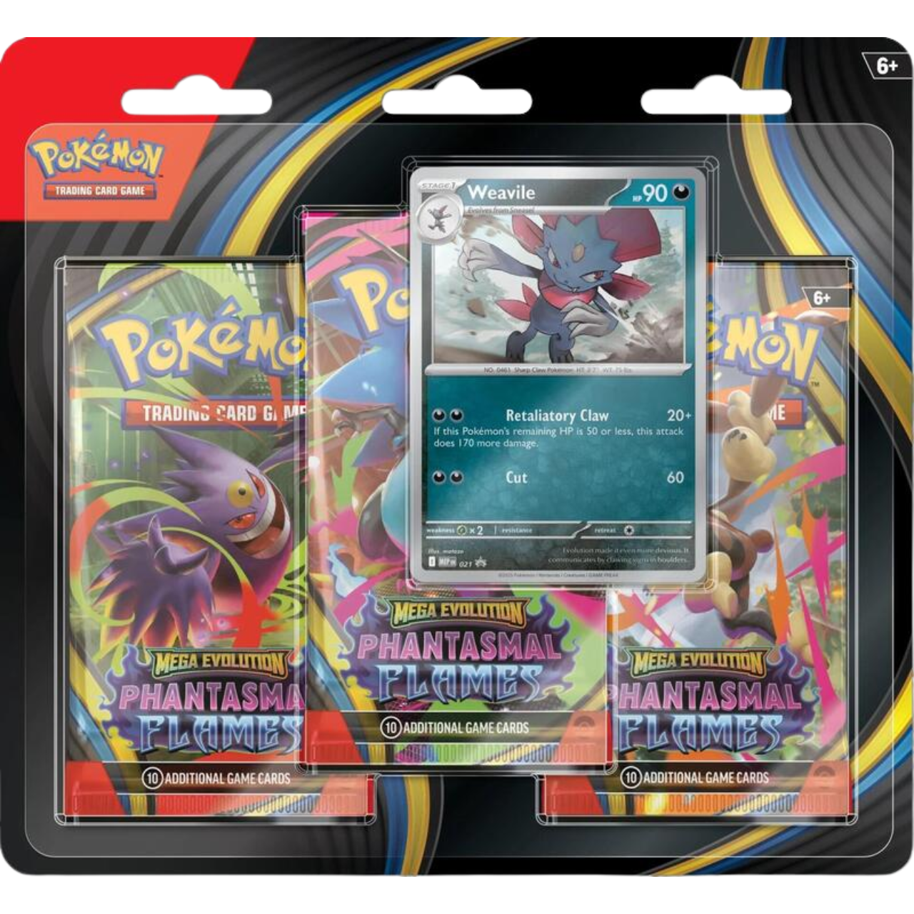 Pokemon Mega Evolution - Phantasmal Flames 3 Pack Blister