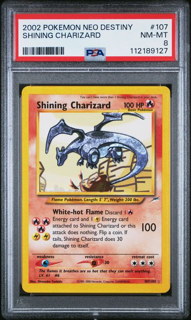 Shining Charizard 107/105 Neo Destiny - 2002 Pokemon - PSA 8