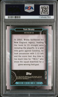 2024 Topps Cosmic Chrome Football - Tom Brady TB - Planetary Pursuit Uranus - PSA 10
