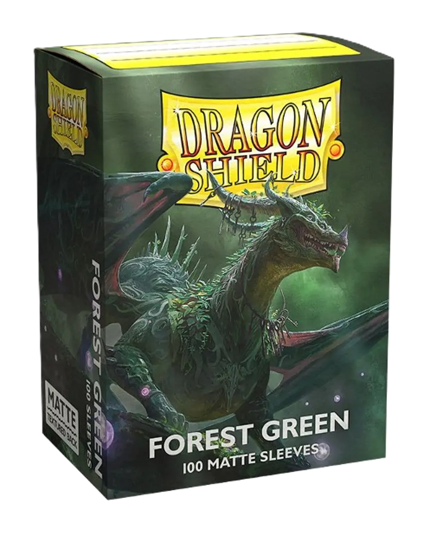 Dragon Shield Sleeves: Forest Green Matte (Box Of 100)