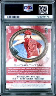 2018 Panini Diamond Kings Baseball - Shohei Ohtani 139 - PSA 10