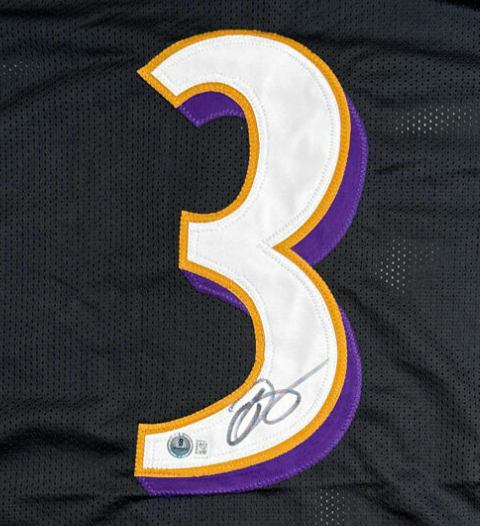 Odell Beckham Jr Autographed Signed Ravens Football Jersey (Beckett)