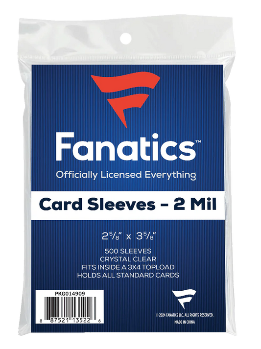 Fanatics Soft Card Sleeves (500 Count)