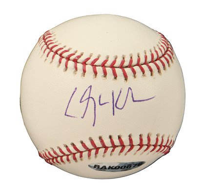 Clayton Kershaw Autographed Signed OML Baseball with Custom Case