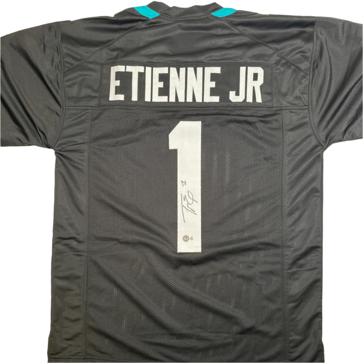 Travis Etienne Jr Autographed Signed Black Football Jersey (Beckett)