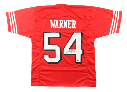 Fred Warner Autographed Signed San Francisco 49ers Jersey (Beckett)