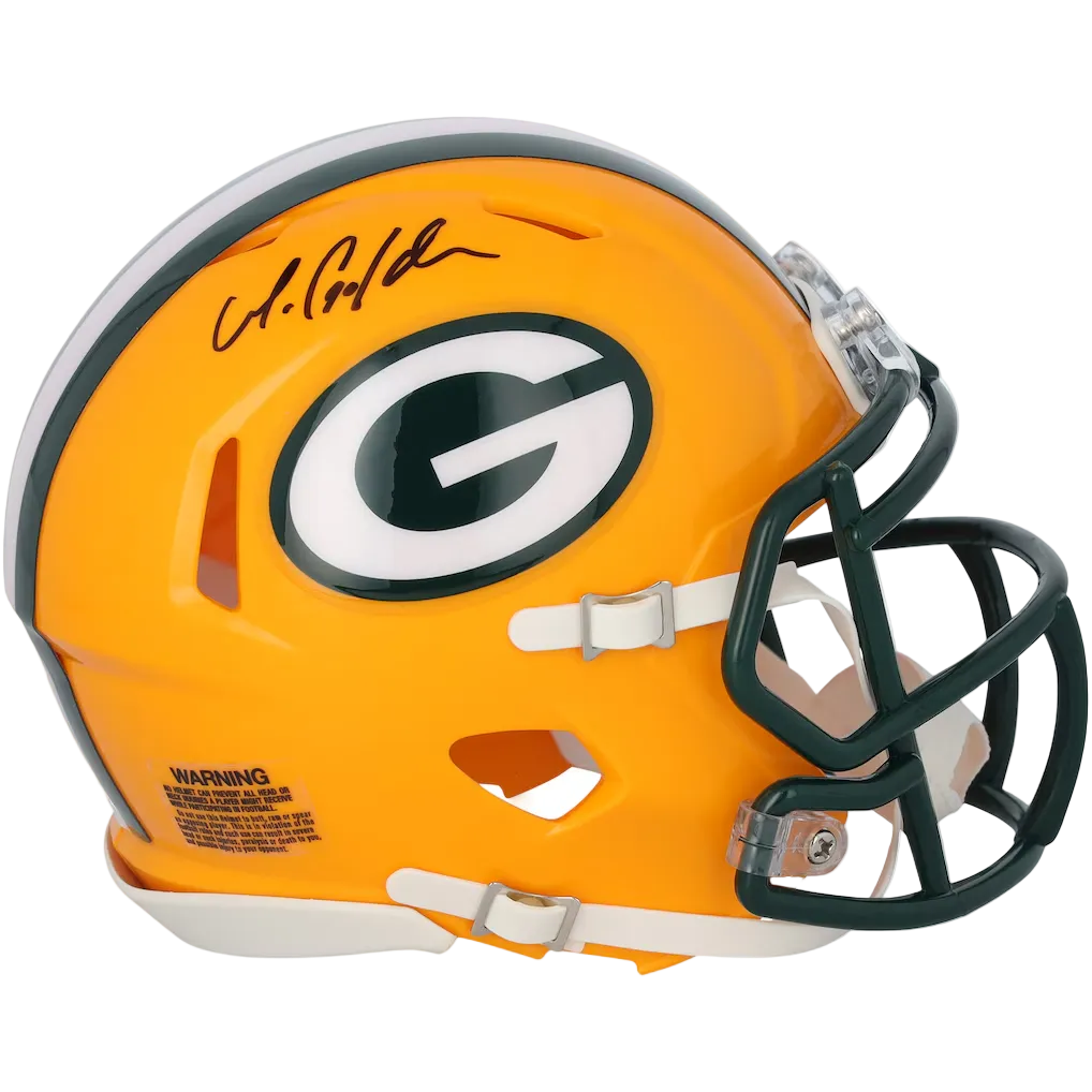 Matthew Golden Autographed Signed Riddell Mini Helmet - Beckett COA