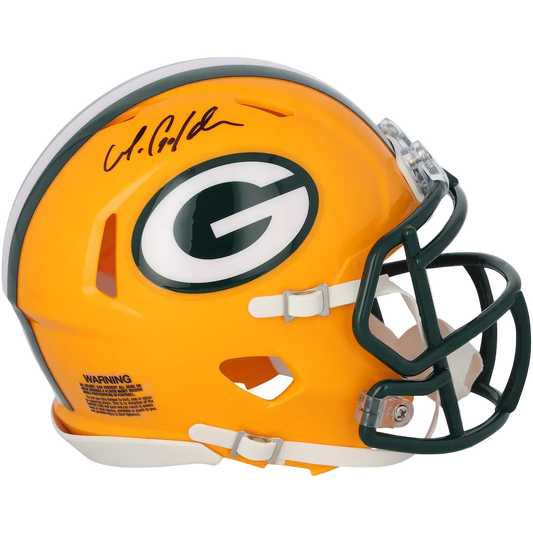 Matthew Golden Autographed Signed Riddell Mini Helmet - Beckett COA