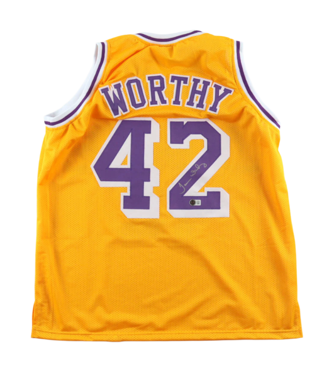 James Worthy Signed Autographed Custom Jersey (Beckett)