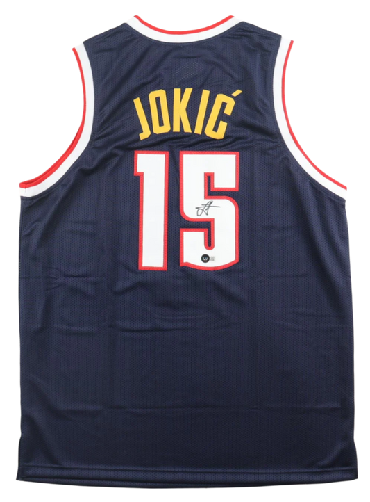 Nikola Jokic Signed Autographed Custom Jersey (Beckett)