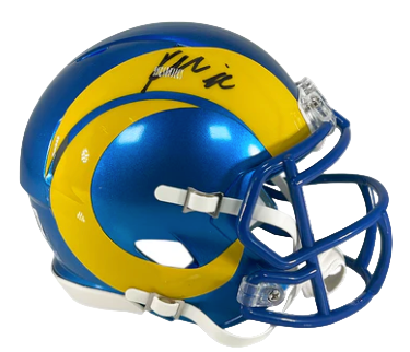 Kyren Williams Autographed Signed Speed Mini Helmet - Metabolic Certified