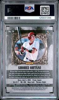 2018 Panini Diamond Kings Baseball - Shohei Ohtani 76 - Sepia - PSA 10