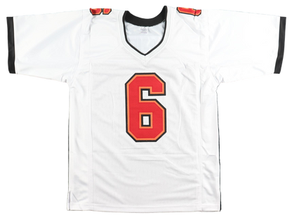 Baker Mayfield Autographed Signed White Football Jersey (JSA COA)