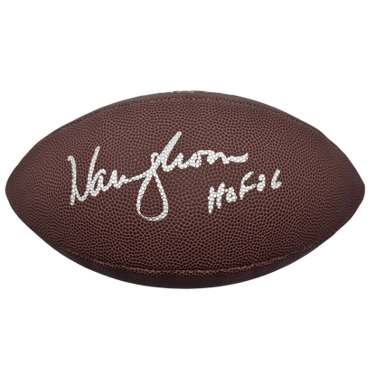 Warren Moon HOF '06 Autographed Wilson Football With Acrylic Case