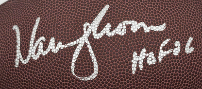 Warren Moon HOF '06 Autographed Wilson Football With Acrylic Case