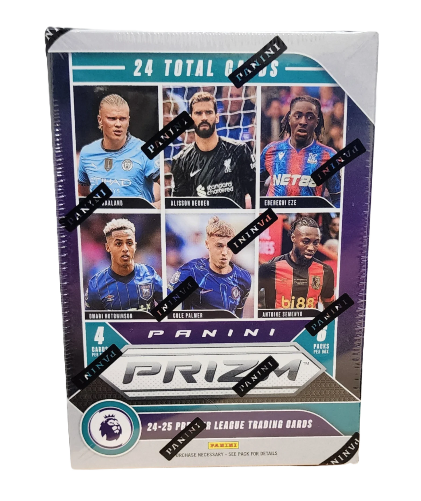 2024-25 Panini Prizm Premier League EPL Soccer 6-Pack Blaster Box (Pink Mosaic Prizms)
