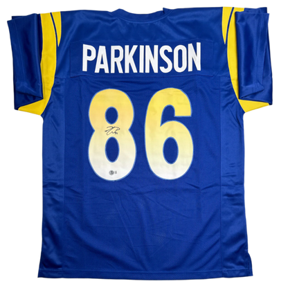 Colby Parkinson Autographed Signed Custom Jersey -  Beckett