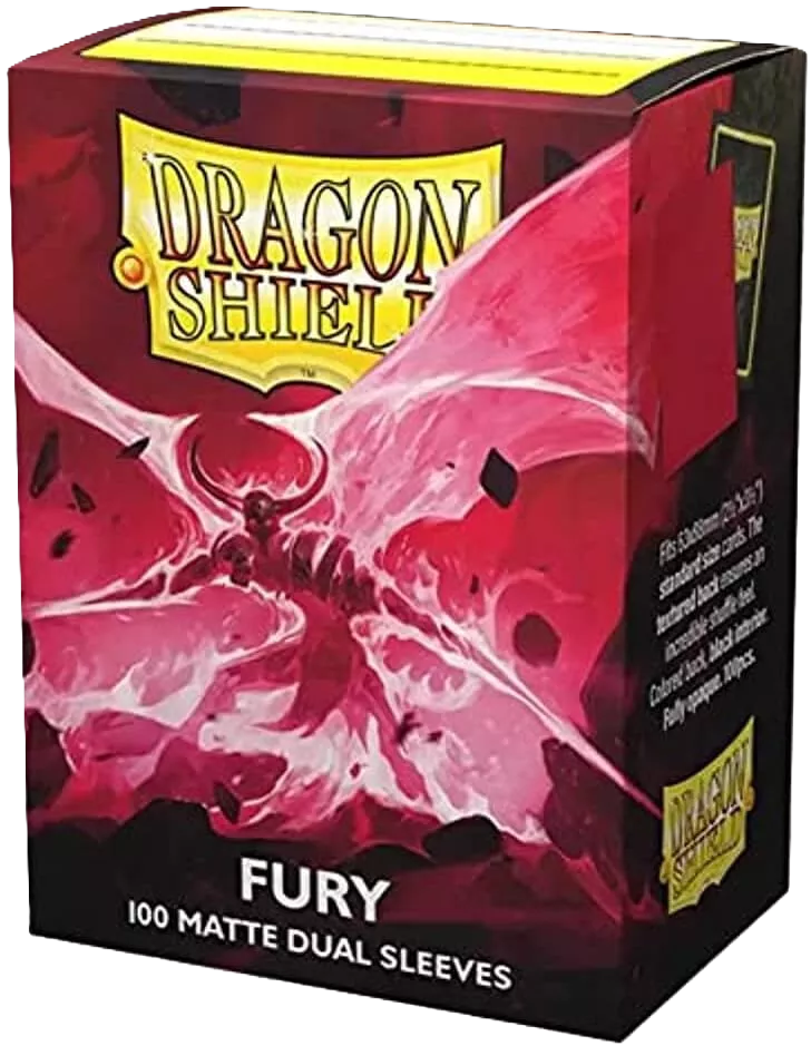 Dragon Shield Sleeves: Fury Standard Dual Matte (Box Of 100)