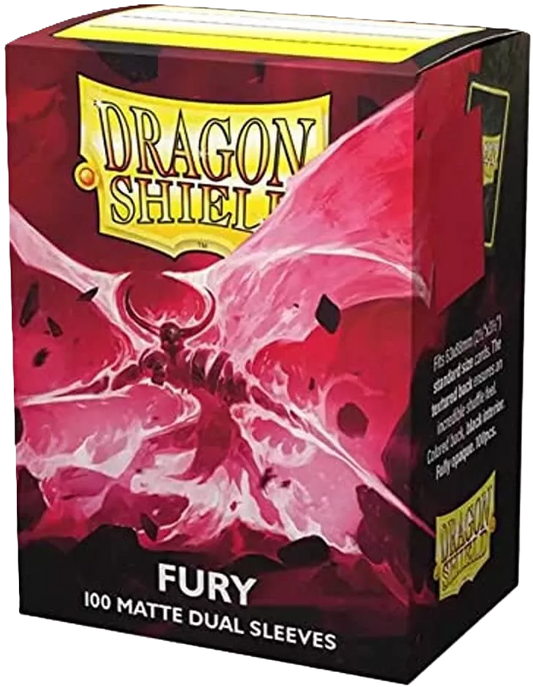 Dragon Shield Sleeves: Fury Standard Dual Matte (Box Of 100)