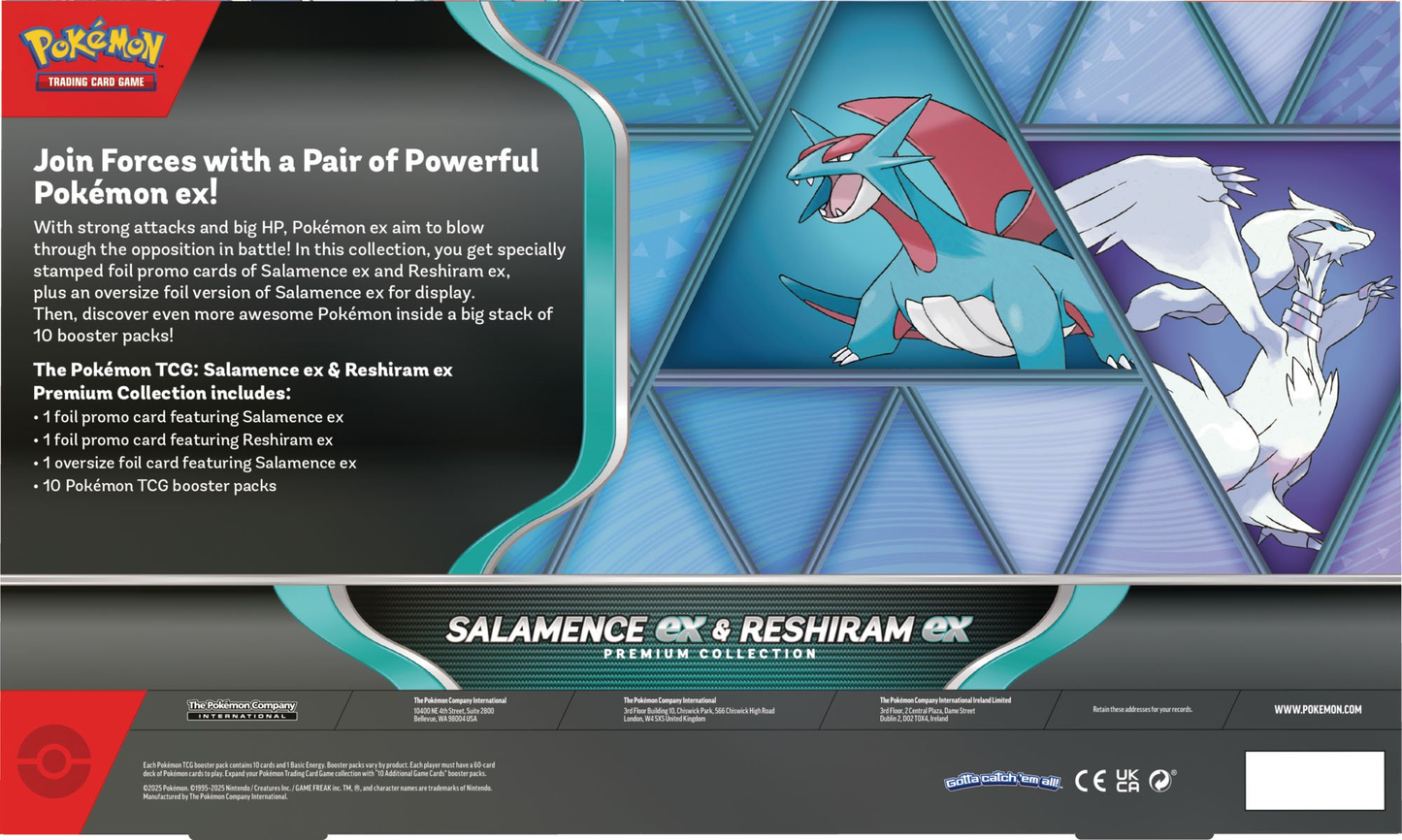 Pokemon TCG: Salamence ex / Reshiram ex Premium Collection