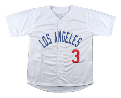 Steve Sax Autographed Signed Los Angeles Dodgers  Baseball Jersey (Schwartz)