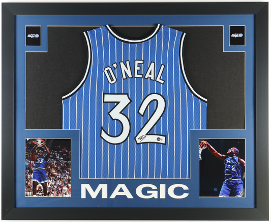 Shaquille O'Neal Autographed Signed Custom Framed Jersey Display (Beckett)