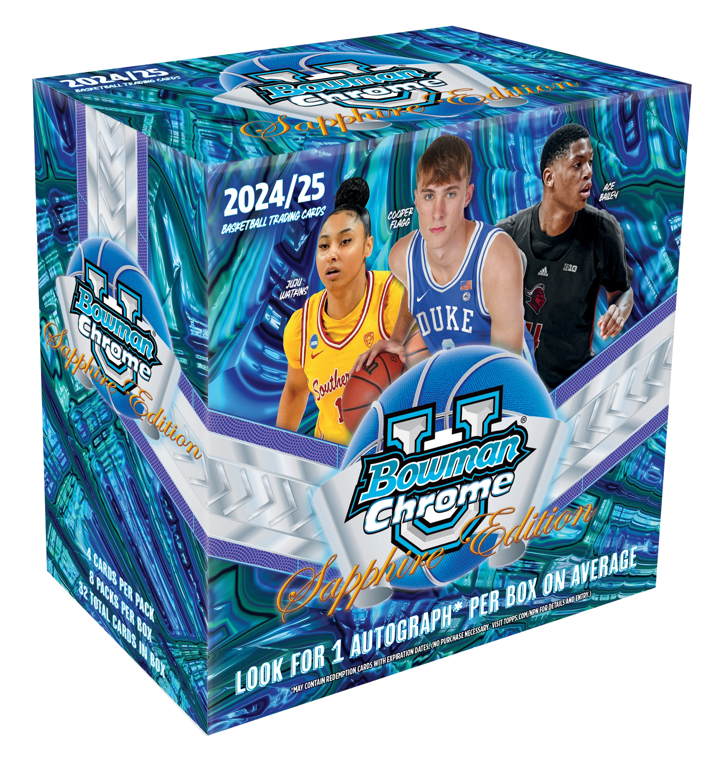 2024-25 Bowman University Chrome Sapphire Edition Basketball Hobby Box