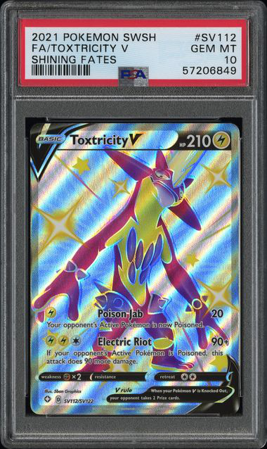 Toxtricity V SV112/SV122 - Shining Fates - 2021 Pokémon - PSA 10