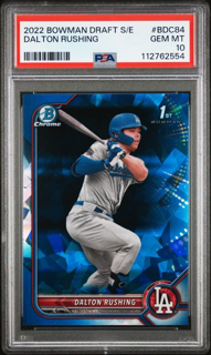 2022 Topps Bowman Draft Sapphire - Dalton Rushing BDC84 - Base 1st - PSA 10