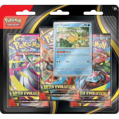 Pokemon Mega Evolution 3 Pack Blister