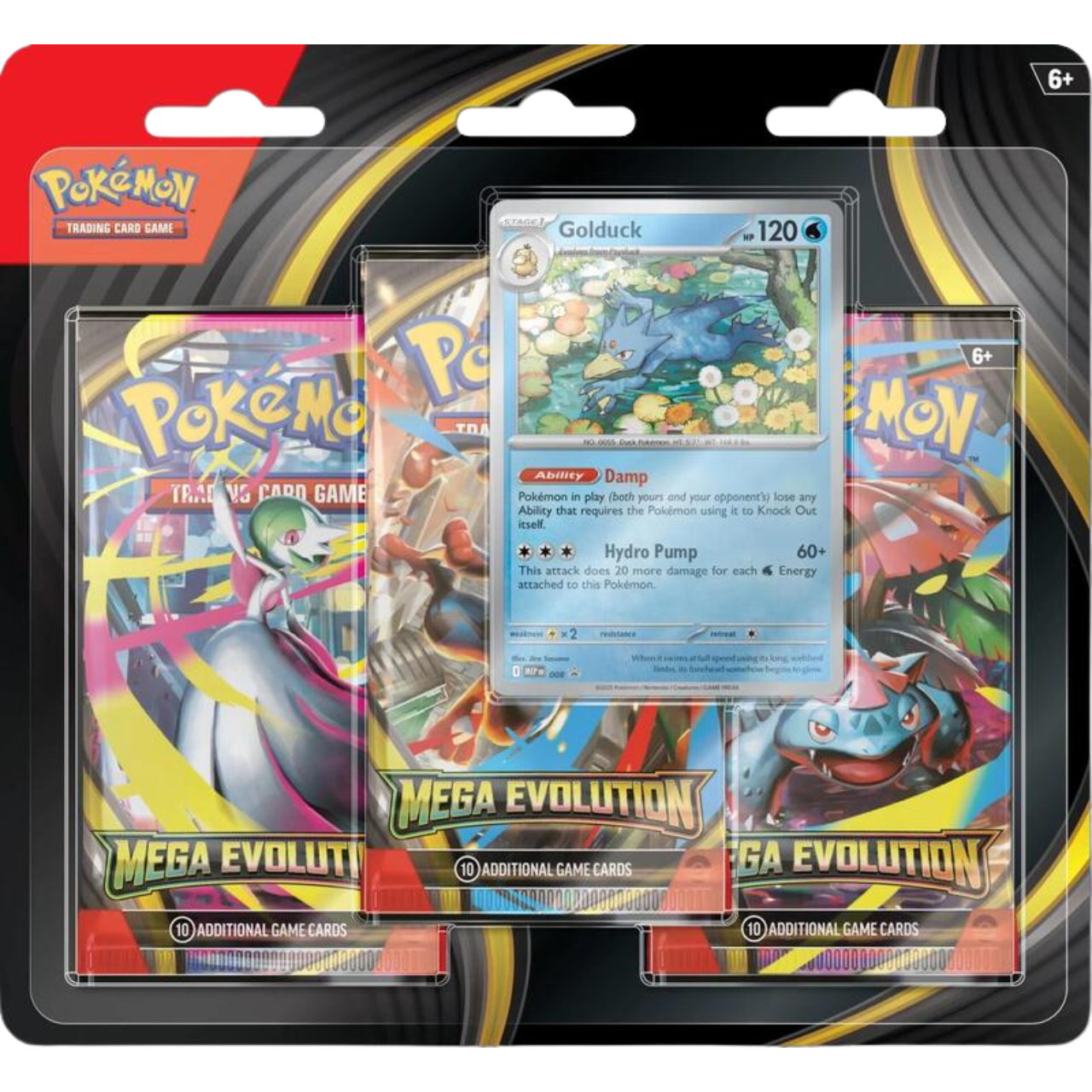 Pokemon Mega Evolution 3 Pack Blister