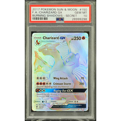 Charizard GX 150/147 Burning Shadows - 2017 Pokemon - PSA 10