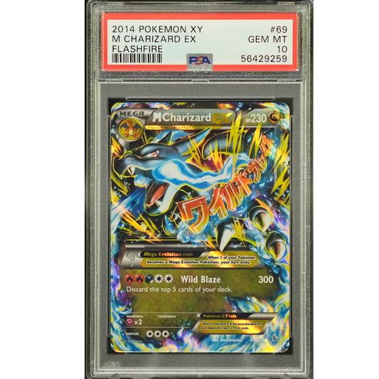 M Charizard EX 69/106 Flashfire XY  - 2014 Pokemon - PSA 10