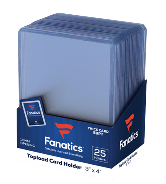 Fanatics 3" x 4" Regular Top Loaders 59PT (25 count)