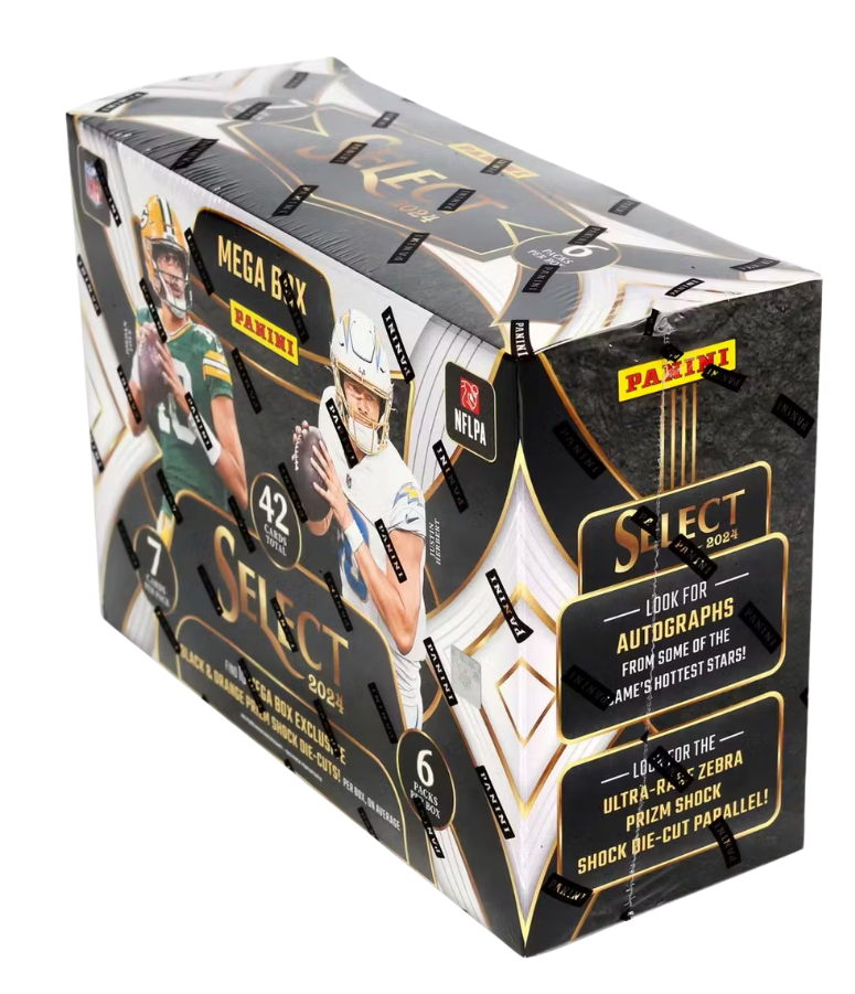 2024 Panini Select Football Mega Box (Black & Orange Prizm)