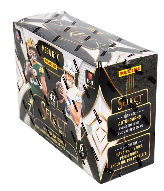 2024 Panini Select Football Mega Box (Black & Orange Prizm)