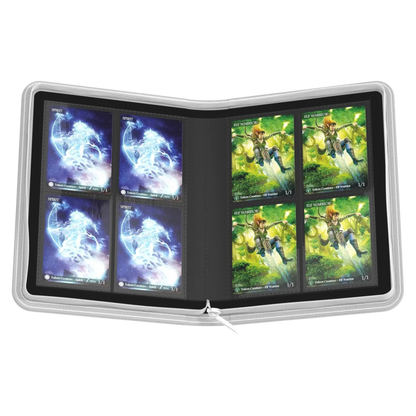 Zipfolio 320 8-Pocket Xenoskin - White