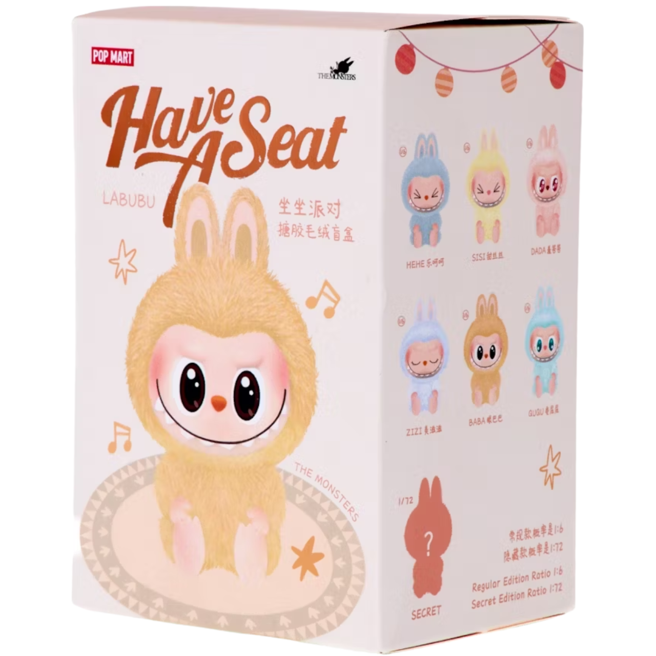 Pop Mart Labubu - THE MONSTERS Have A Seat - Vinyl Plush Pendant Blind Box