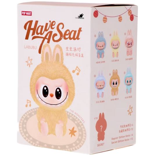 Pop Mart Labubu - THE MONSTERS Have A Seat - Vinyl Plush Pendant Blind Box