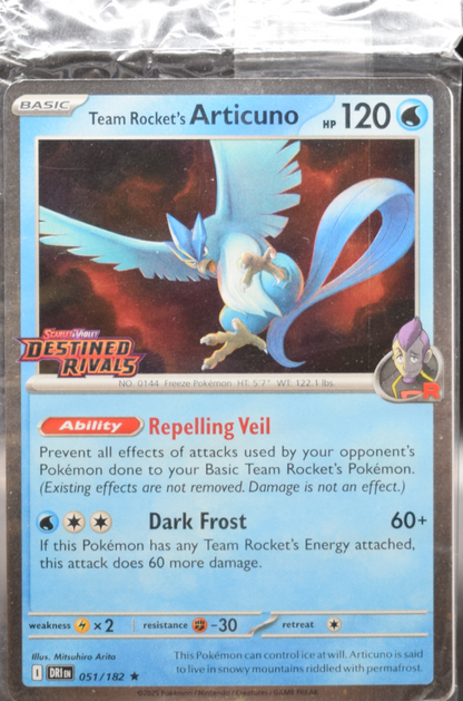 Team Rocket's Articuno (Destined Rivals Stamp) - Miscellaneous Cards & Products (MCAP) - Sealed