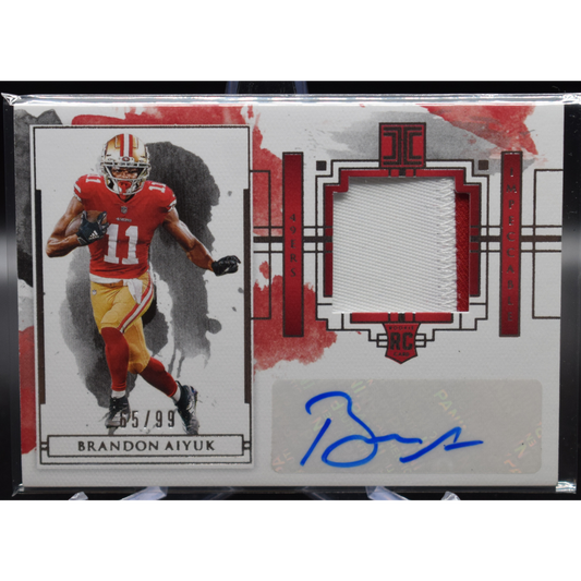 2020 Panini Impeccable Football - Brandon Aiyuk RPA-BA - RPA /99