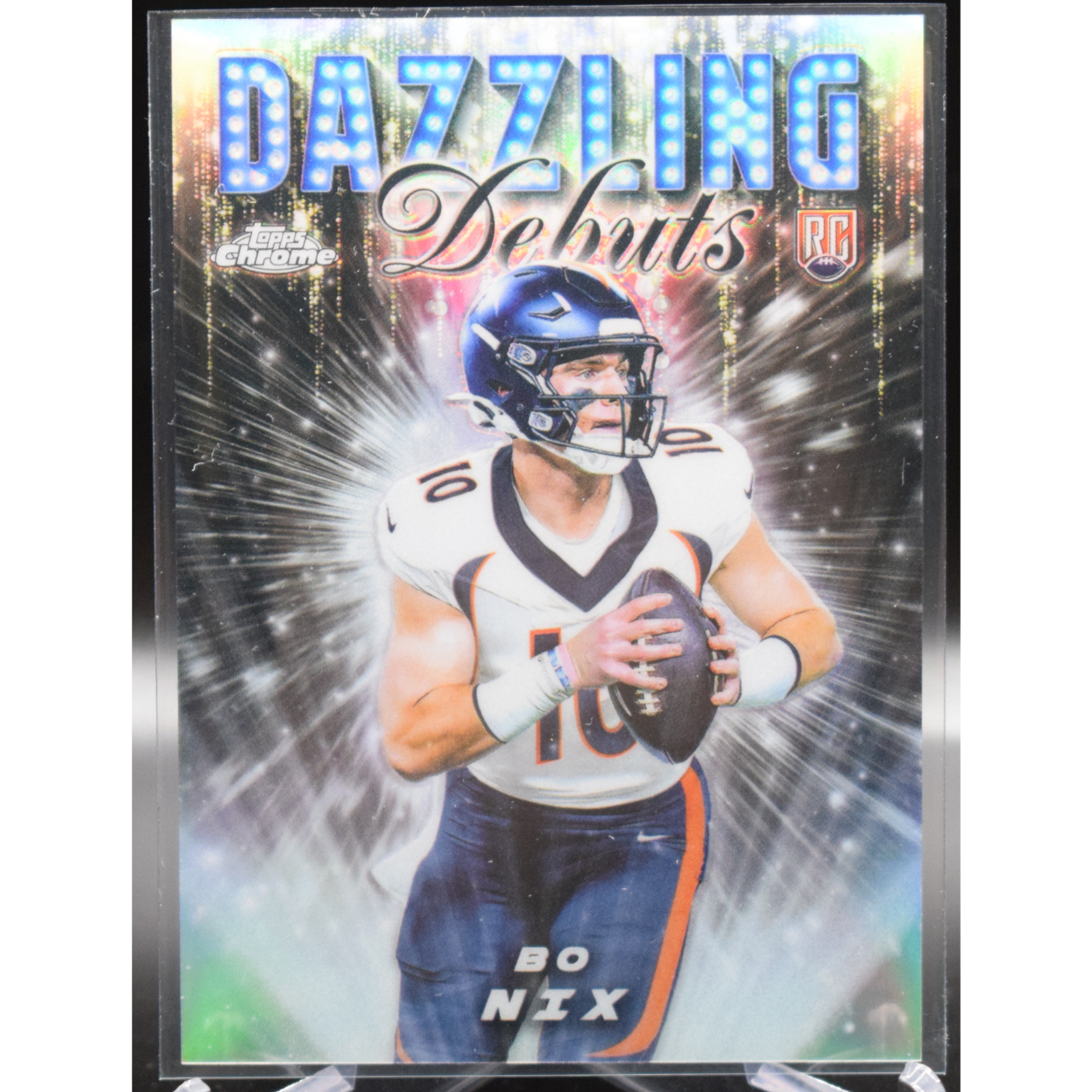 2024 Topps Chrome Football - Bo Nix DD-6 - Dazzling Debuts