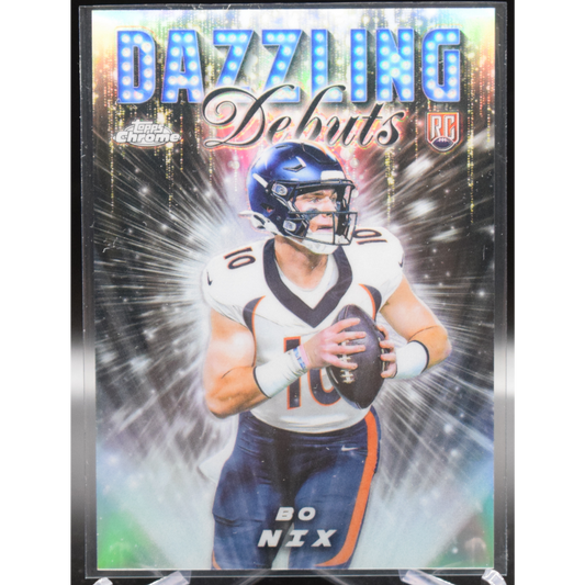 2024 Topps Chrome Football - Bo Nix DD-6 - Dazzling Debuts