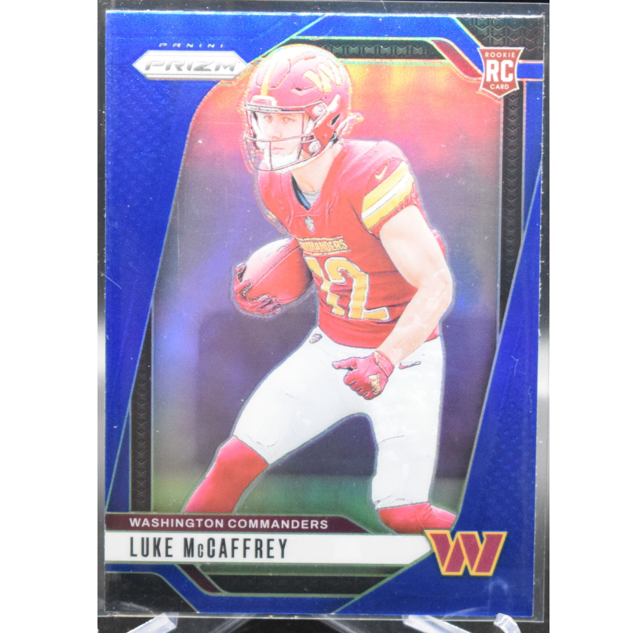 2024 Panini Prizm Football - Luke Mccaffrey 367 - Blue SSP