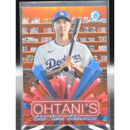 2025 Topps Bowman Chrome - Shohei Ohtani HS-4 - Orange Sho-Times Showcase /25