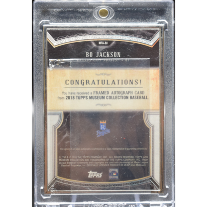 2018 Topps Museum Collection - Bo Jackson MFA-BJ - Framed Auto /15