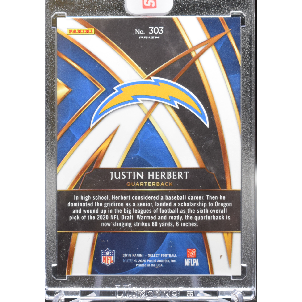 2019 Panini Select Football - Justin Herbert 303 - Silver RXC