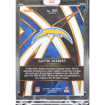 2019 Panini Select Football - Justin Herbert 303 - Silver RXC