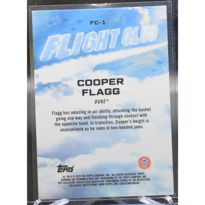 2025 Topps Bowman's Best University - Cooper Flagg FC-1 - Flight Club